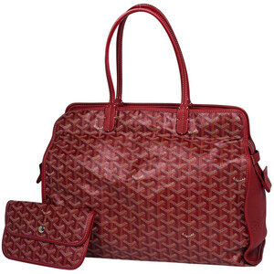 Goyard Ardi PM Handbag, Perforated Tote Bag, Coated Canvas, Red, Women's
